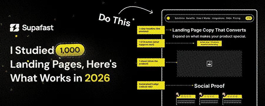 I Studied 1000 Landing Pages, Here's What Works in 2026