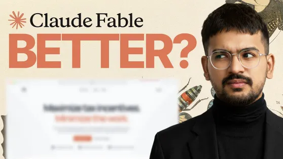 Ansub Khan video: Claude Fable 5 vs Real Designer: Who Builds a Better Landing Page?