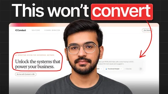Ansub Khan video on fixing a landing page that is not converting